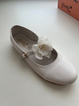 Zapatos comunión niña Bubble Kids blancos