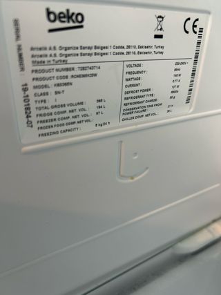 Nevera Beko KGS365N