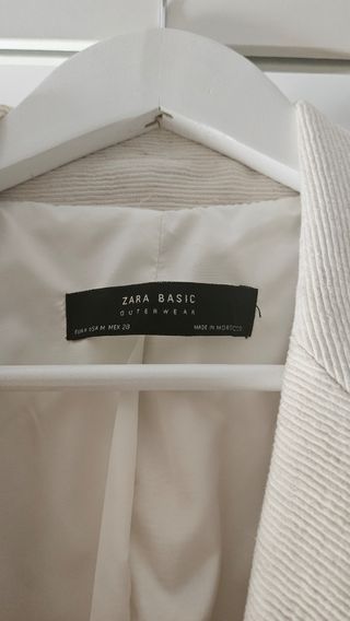Chaqueta Zara Beige Talla M.