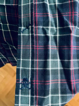 Camisa Scalpers Cuadros Verde y Rojo