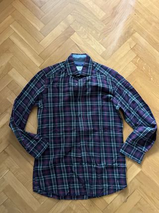 Camisa Scalpers Cuadros Verde y Rojo