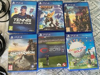 PS4 (PlayStation 4) Negra con Juegos