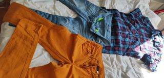 Conjunto Ropa Chico Talla M Camisa y Pantalones
