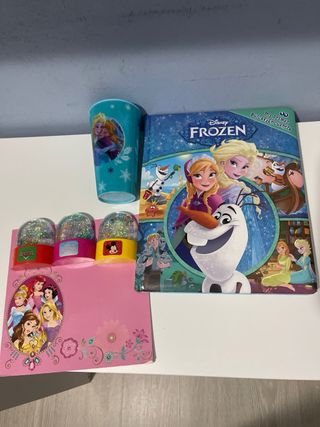 Pack Disney Frozen: libro, libreta, vaso
