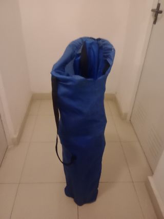 Tumbona plegable multiusos azul
