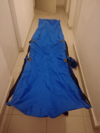 Tumbona plegable multiusos azul
