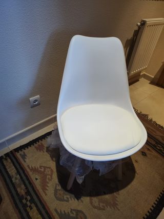 Silla Comedor estilo nordico, almohadilla asiento