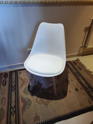 Silla Comedor estilo nordico, almohadilla asiento