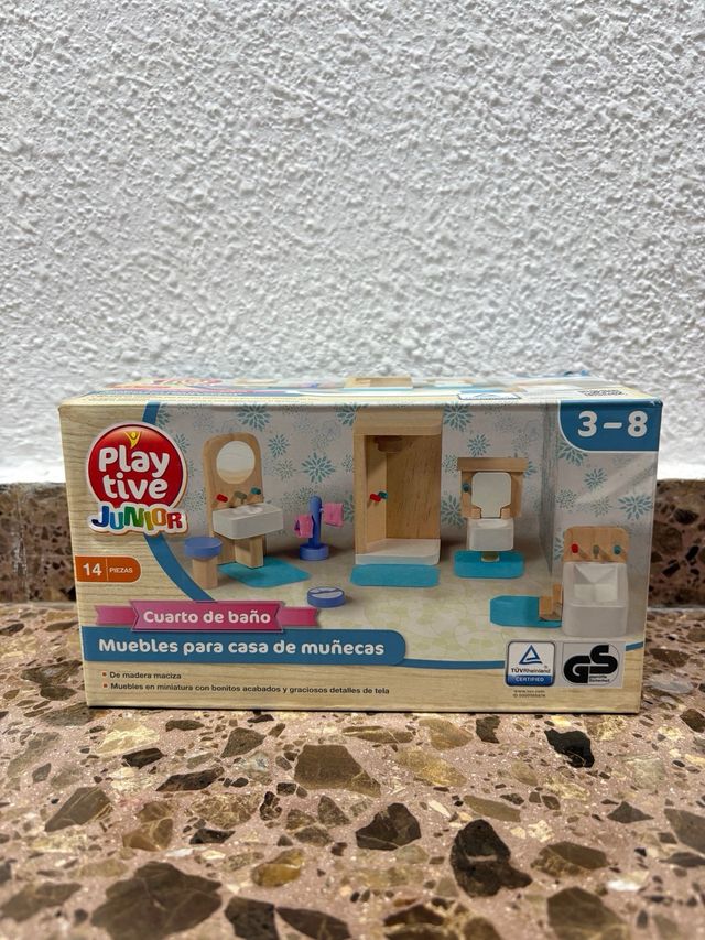Muebles de baño para casa de muñecas