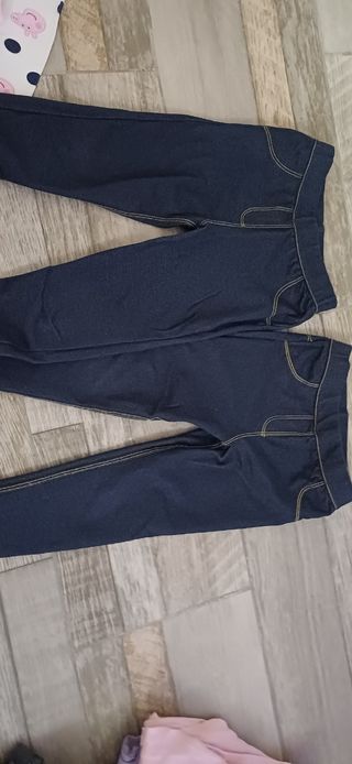Leggings niña azul marino vaquero talla 36 meses