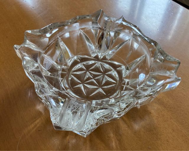 Posacenere Cristallo Vintage Anni 70/80