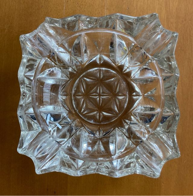 Posacenere Cristallo Vintage Anni 70/80