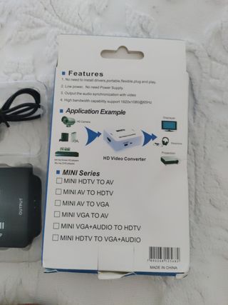 Adaptador MINI AV2HDMI UP Scaler 1080P