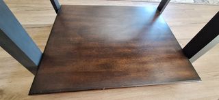 Estantería Escalera Madera Negra y Marrón.