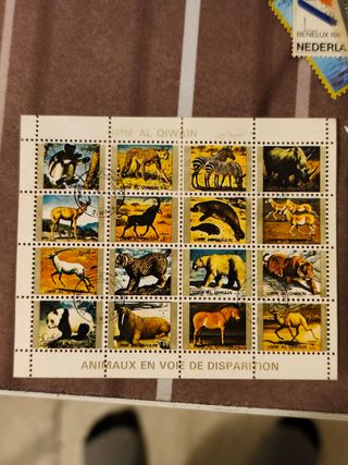Sellos postales UMM AL QIWAIN animales