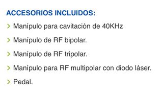 Máquina Cavitacion y Radiofrecuencia 