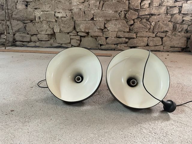 Lámparas de techo retro gris oscuro (2 unidades)