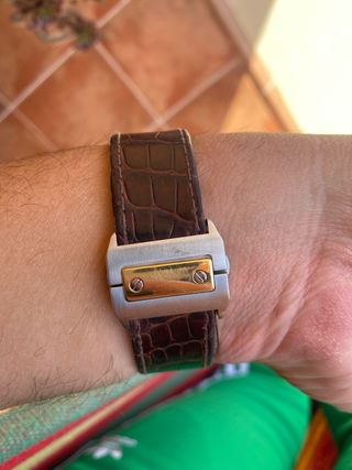 Reloj Cartier Santos Oro Acero Automático