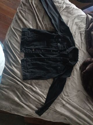 Chaqueta vaquera negra