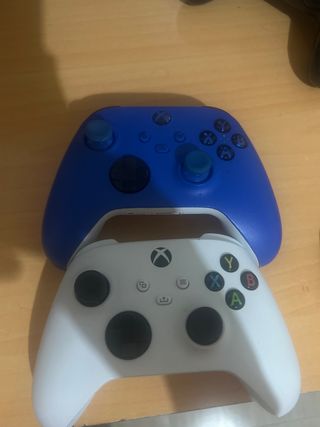 2 Mandos Xbox One Azul y Blanco