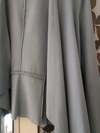Chaqueta antelina azul