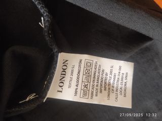 Pack 2 Camisetas London Textile Talla L - XL