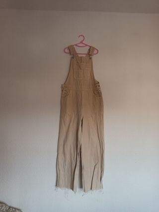 Peto largo vaquero beige