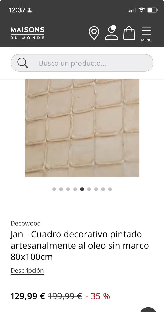 Cuadro decorativo hecho a mano.