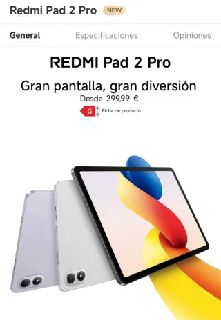 Redmi Pad 2 Pro sin abrir!!