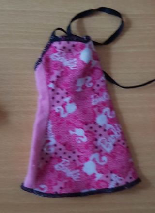 Vestido Barbie Miniatura Rosa