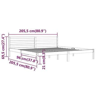 vidaXL Estructura de cama 200x200cm