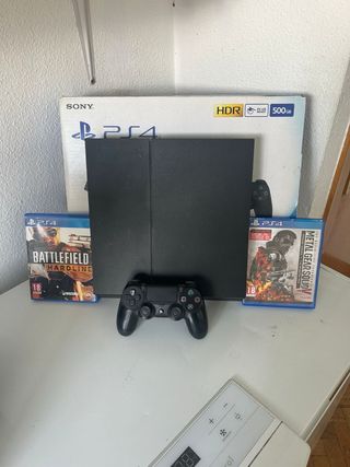 Consola Sony PS4 Negra + 2 Juegos