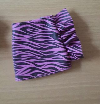 Falda Barbie estampado cebra rosa