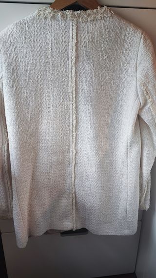 Americana Zara Basic blanca