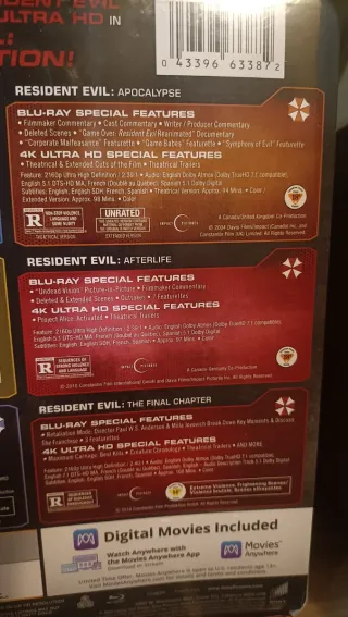 Resident Evil 4K UHD 6-Movie Collection Steelbook