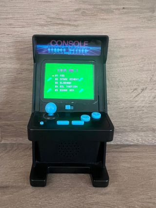 Mini Máquina Arcade Negra y Azul