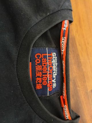 Camiseta Superdry Negra The Orange Label Tee