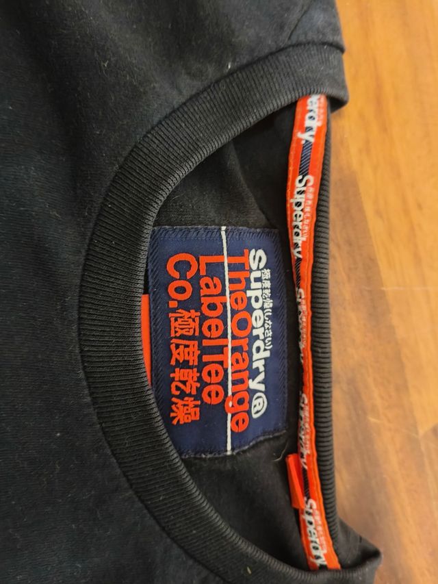 Camiseta Superdry Negra The Orange Label Tee