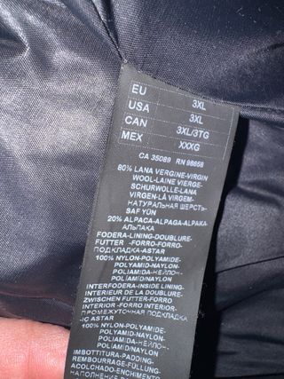Chaqueta de plumón gris