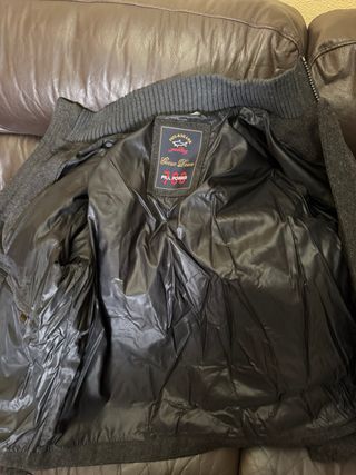 Chaqueta de plumón gris