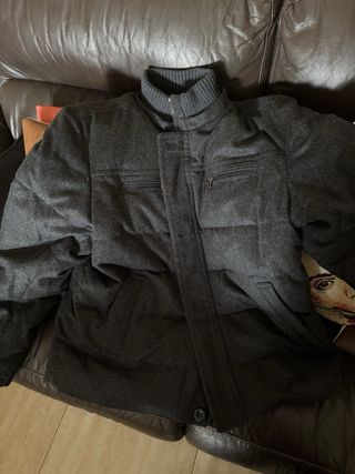 Chaqueta de plumón gris