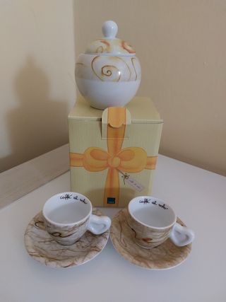 THUN Set 2 tazzine Caffè con zuccheriera