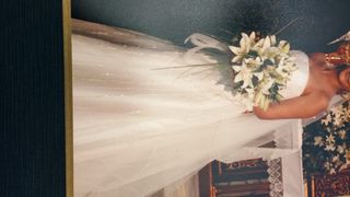 Vestido de Novia Blanco roto con cristales