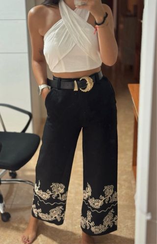 SET BLUSA Y PANTALÓN BORDADOS ZARA