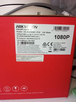 Hikvision Cámara Turbo HD Videovigilancia Nueva