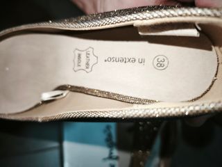 Zapatos de fiesta dorados talla 38