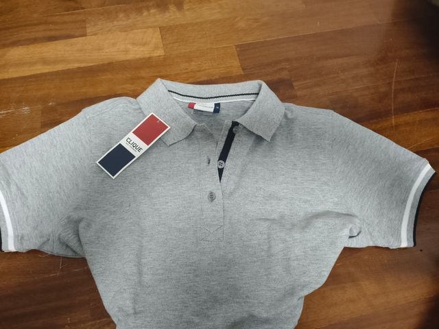 Polo CLIQUE gris mujer