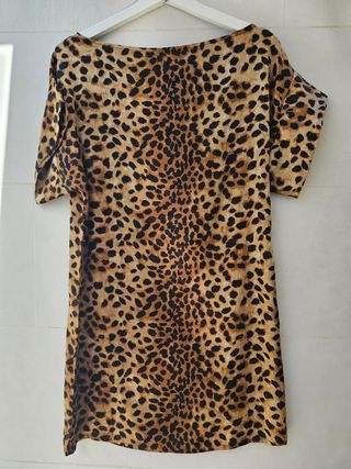 Vestido Leopardo Mujer Talla S