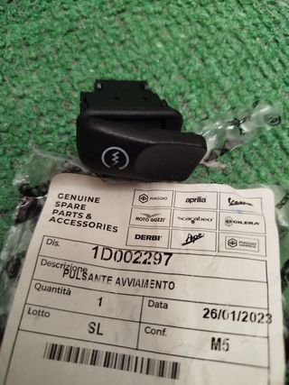 Botón Pulsador Arranque NUEVO Beberly MP3 Vespa GT