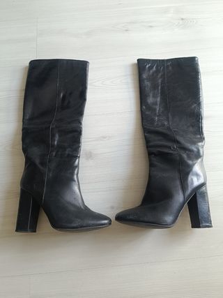 Botas negras tacón alto talla 38